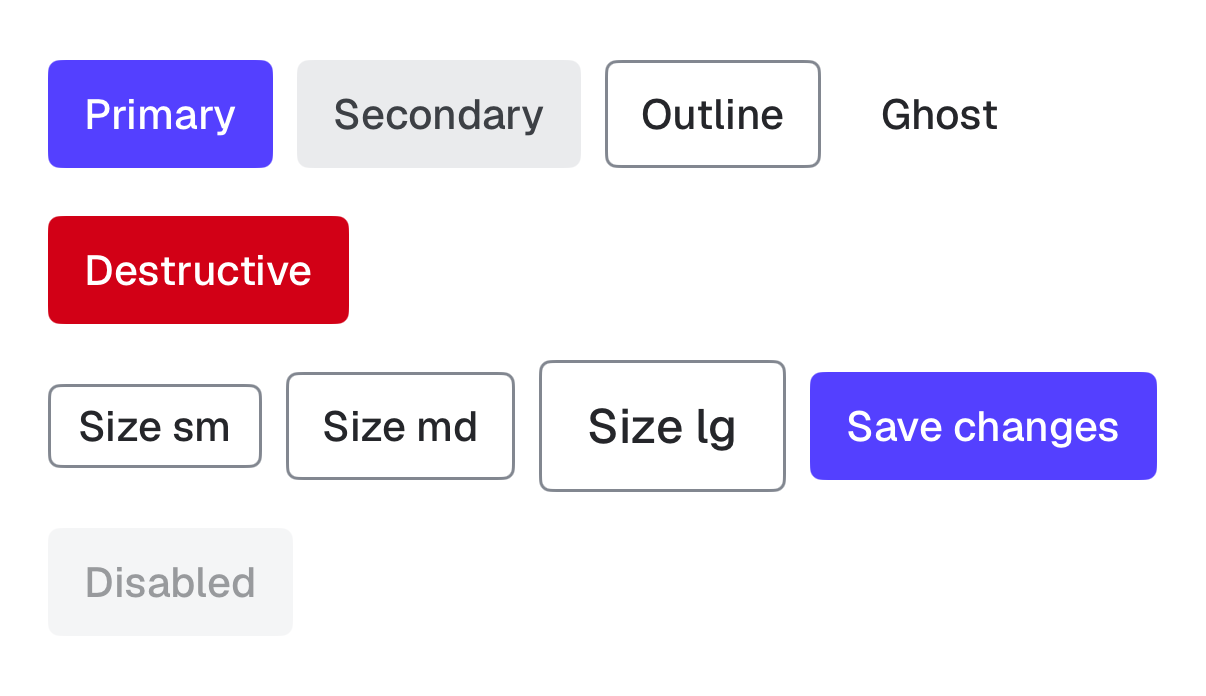 Button on iOS, light mode