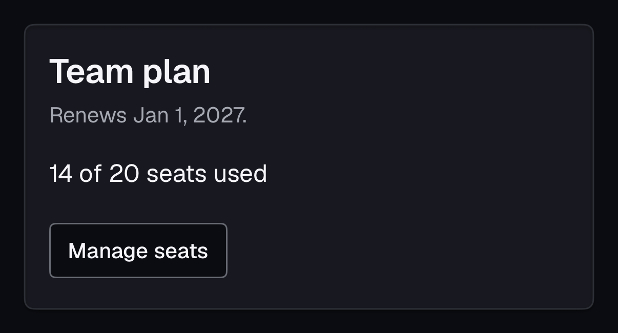 Card on iOS, dark mode